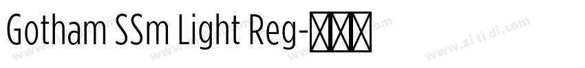 Gotham SSm Light Reg字体转换